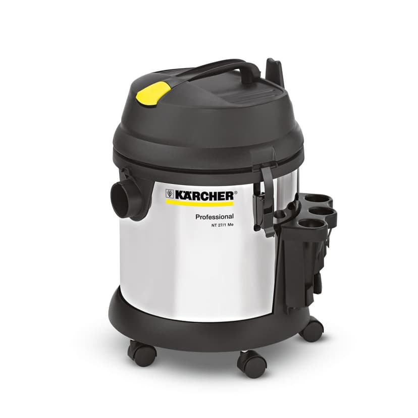 Karcher NT 27/1 Me Wet and Dry Vacuum Cleaner, 1-428-100-0, 1380W, 200 Mbar, Silver/Black
