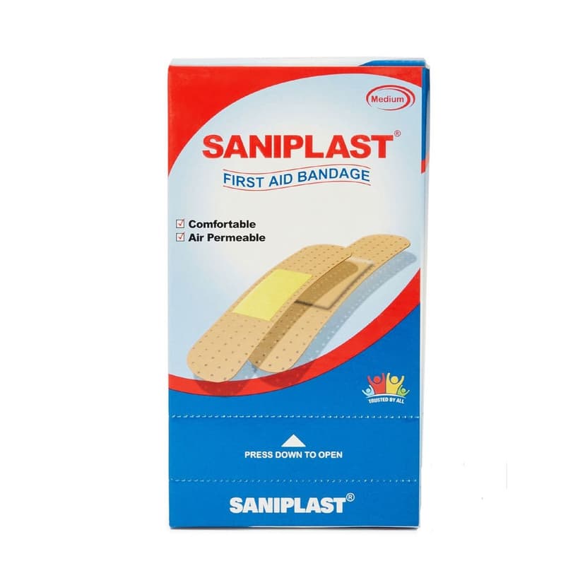 Saniplast First Aid Bandage, 1.9 x 7.2CM, Brown, PK100