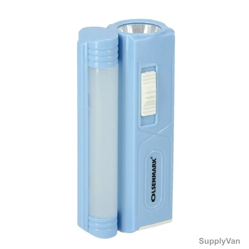 Olsenmark Rechargeable LED Emergency Light, OME2780, 4V, 6000mAh, 16 LED, Blue
