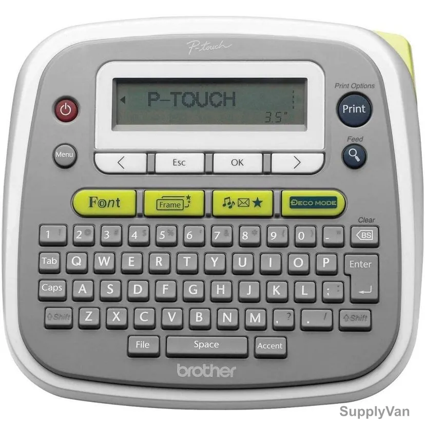 Brother P-Touch English/Arabic Label Printer, PT-D200AR, 180 DPI, 20MM/Sec