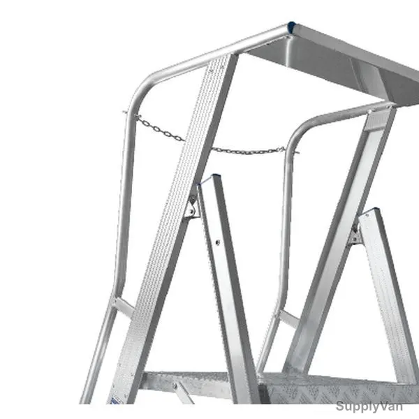 Topman Rolling Warehouse Ladder, RWAL12, Aluminium, 11+1 Steps, 150 Kg Weight Capacity