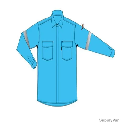 Tarasafe Arc Flash Featherlite Shirt, BLOKARC-10FSH-LGLB, Blok-Arc, L, Light Blue
