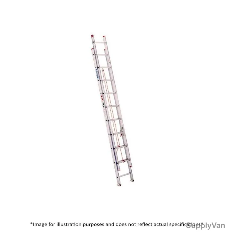 Altec Werner Extension Ladder, D1120-2, 10 Steps, 6.09 Mtrs, 90 Kg
