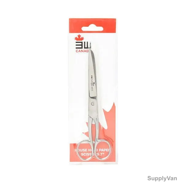 3W Household Paper Scissor, 3W11-1101-7, Stainless Steel, 7 Inch, Silver