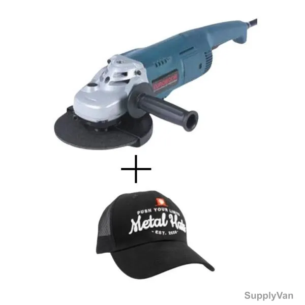 Euroboor Angle Grinder With Free Euroboor Cap, AGR-1200, 1200W, 125MM Disc Dia, 2 Pcs/Set