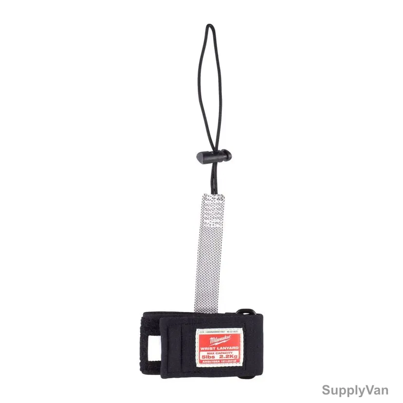 Milwaukee Wrist Tool Lanyard, 4932472107, 292MM, 2.2 Kg Weight Capacity, White/Black