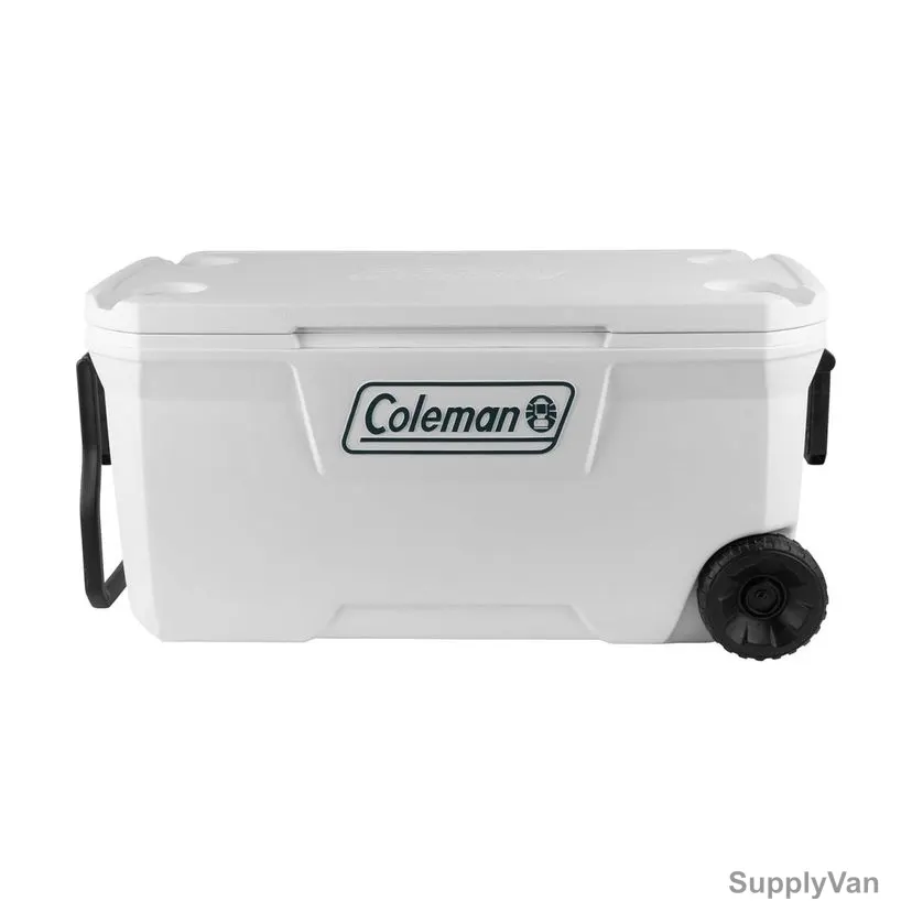 Coleman Marine Wheeled Cooler Box, 2000037402, Xtreme, HDPE, 94 Ltrs Capacity, White