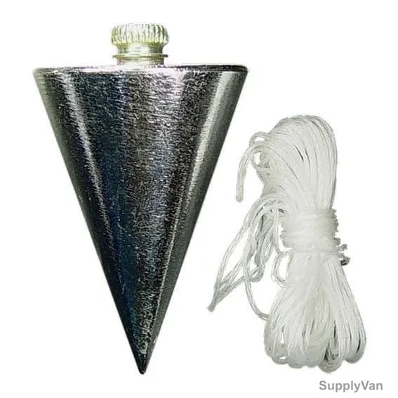 Mtx Cone Plumb Bob With 5 Mtrs Lace, 848329, Galvanized Steel, 200GM