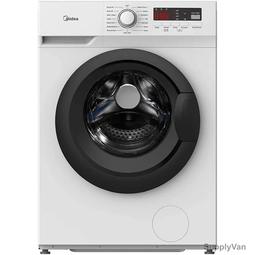 Midea Fully Automatic Front Loading Washer, MFN70, 7 Kg, 1400RPM, White
