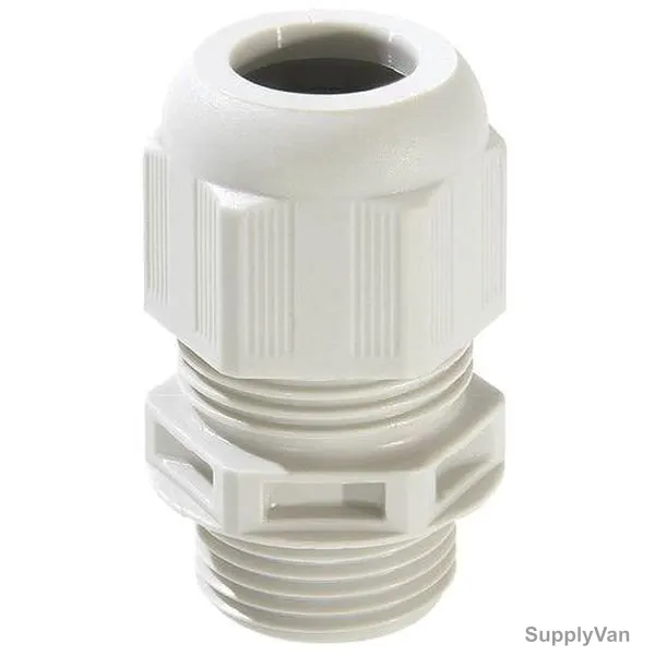 Adaptaflex Cable Gland With Locknut and Washer, AG-251-WH, M20, 7-10MM Dia, White