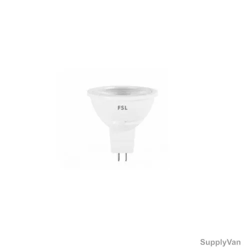 Fsl LED Cup Light, MR16-6-5-QP-DIM, 6.5W, MR16, 500 LM, 3000K, Warm White, 10 Pcs/Pack
