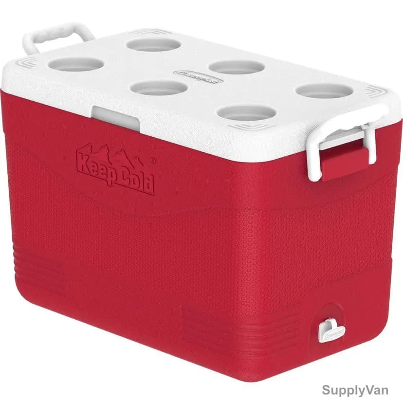 Cosmoplast Keep Cold Picnic Icebox, MFIBXX151, Plastic, 46 Ltrs Capacity, Red