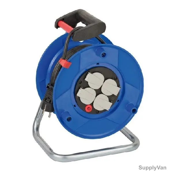 Brennenstuhl Cable Reel, 1218050, Garant, H05VV-F 3G1.5, 16A, 25 Mtrs Cable Length, 240MM Reel Dia