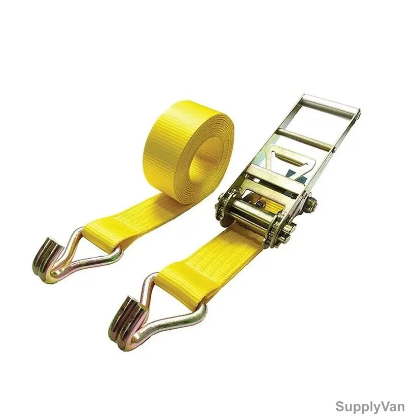 Ratchet Assembly Lashing Belt, 50MM Width x 6 Mtrs Length, 5 Ton, Yellow