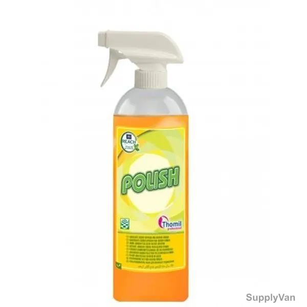 Thomil Polish Lubricant Collector for Wet Sweeping, Floral Scented, 750ML, Orange, PK12