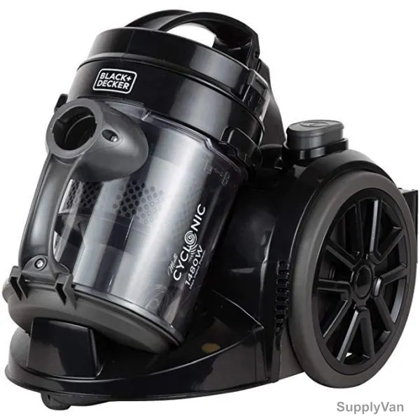 Black and Decker Canister Vacuum Cleaner, VM1480-B5, 1480W, 2L, Black