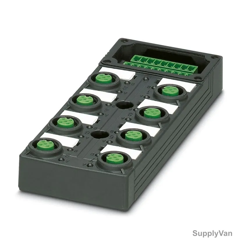 Phoenix Contact Distributor Box Header, SACB-8/16-L-C-GG-SCO-P, M12, 8 Slot, 5 Position