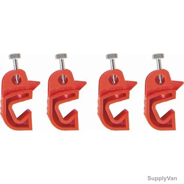 Loq-It Circuit Breaker Lockout Set, CB-UNIDTHT-4ST, Red, 4 Pcs/Set