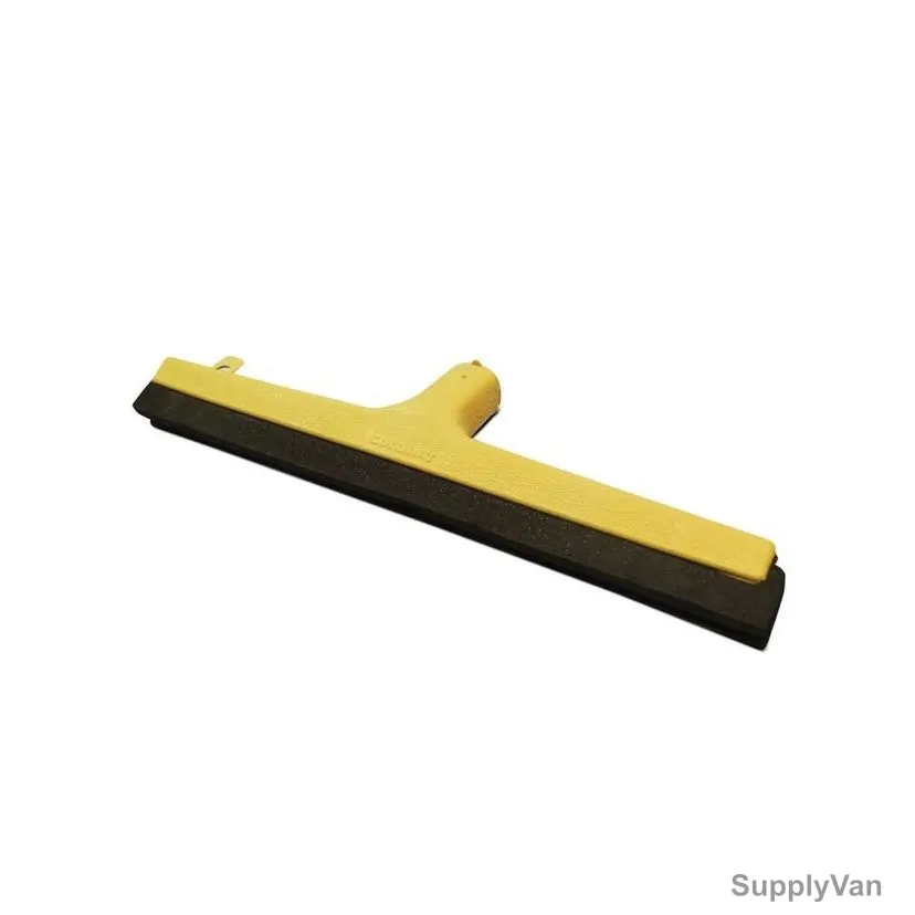 Akc Heavy Duty Floor Wiper With 130CM Metallic Handle, WP02+BH05Y, Plastic, 40CM, Yellow/Black