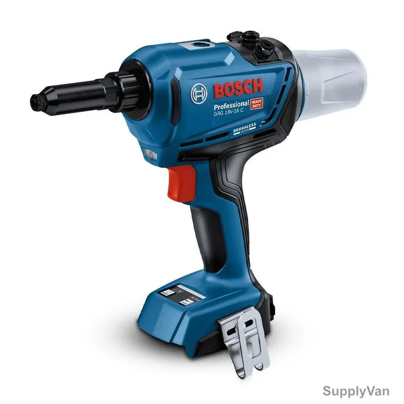 Bosch Professional Cordless Rivet Gun With Cardboard Box, GRG-18V-16-C, 18V, 3 to 6.4MM Rivet Dia, 16000 N