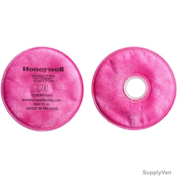 Honeywell Low-Profile P100 Particulate Filter, 75FFP100, North Series, Pink, 2 Pcs/Pack