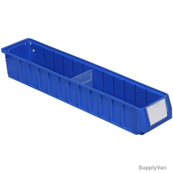 Excellent Plastic Shelf Bin, EP-6109, Polypropylene, 9CM Height x 11.7CM Width x 60CM Length, Blue
