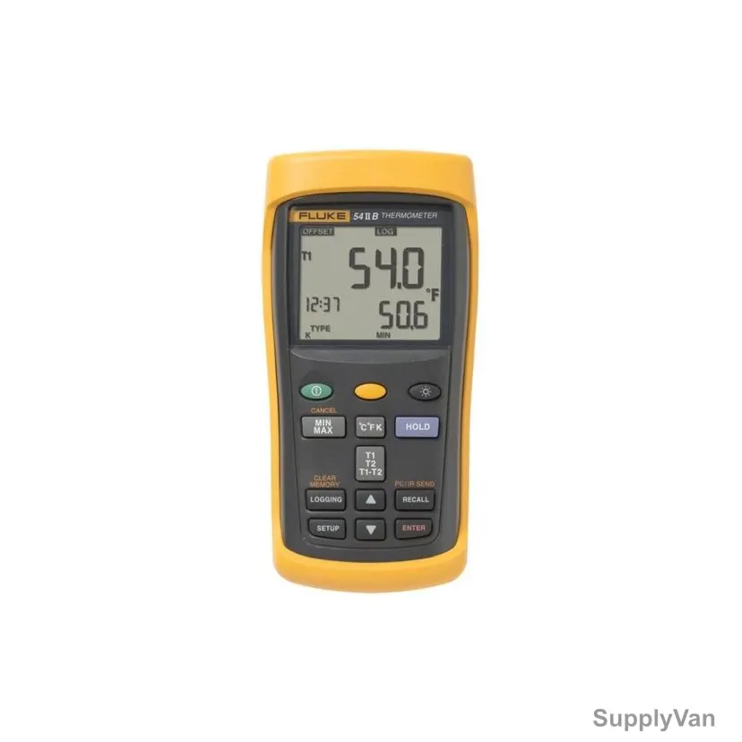 Fluke Dual Input Digital Thermometer, 54-II-B, 50Hz, 0 to 1767 Deg.C