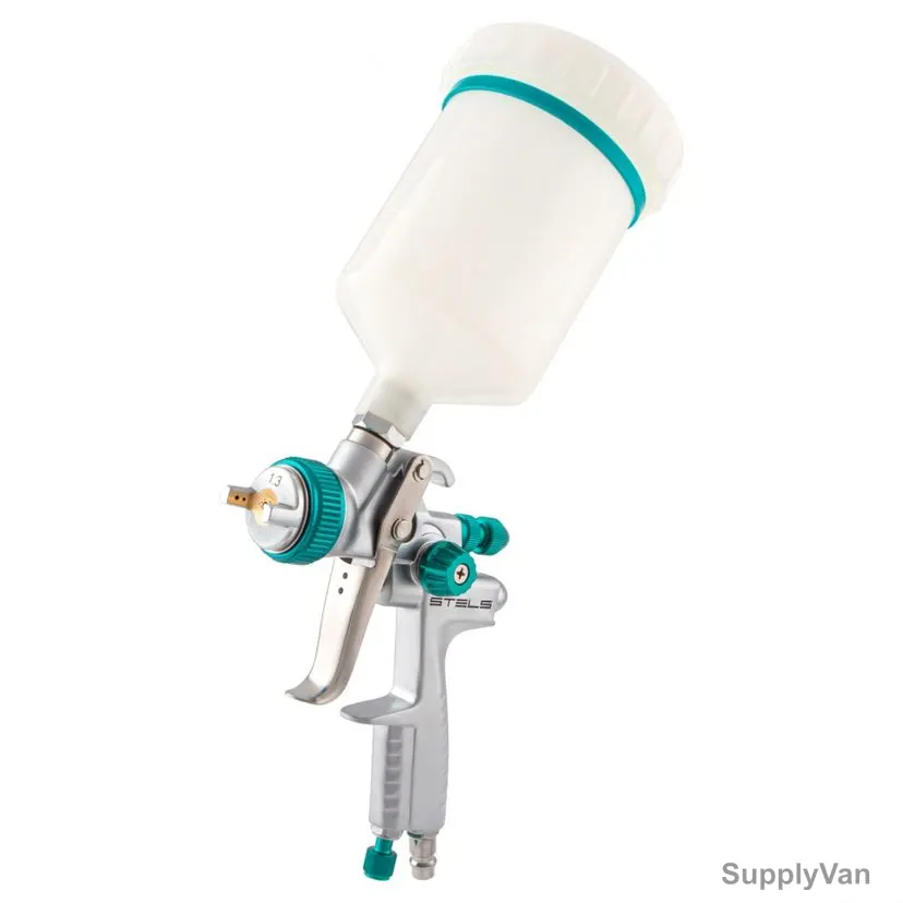 Stels LVMP Paint Spray Gun, AG-901, 2.5 Bar, 1/4 Inch Connection Size, 600ML Tank Capacity