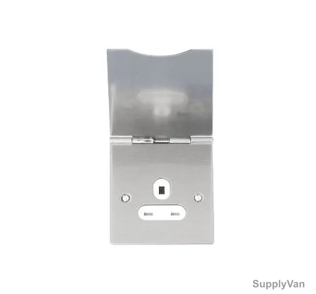 Schneider Electric Flat Plate Socket, GU3251WSS, 1 Gang, 13A