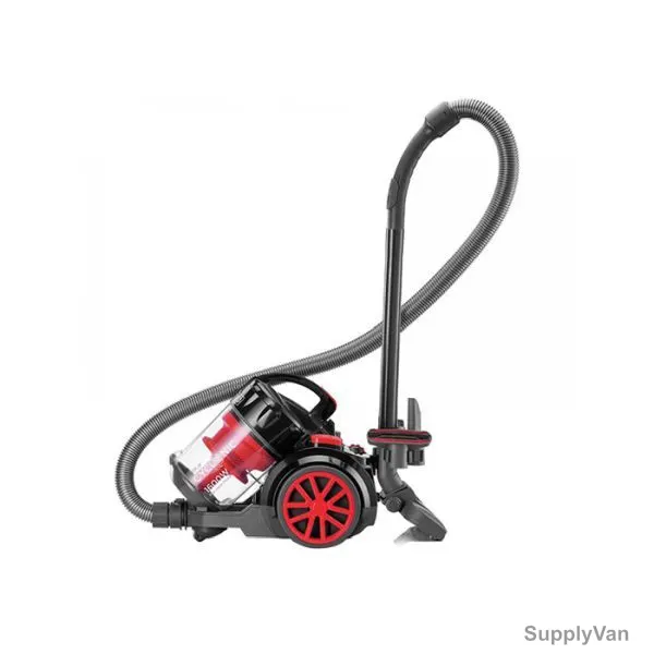 Black and Decker Canister Vacuum Cleaner, VM1680-B5, 1600W, 4L, Grey and Red