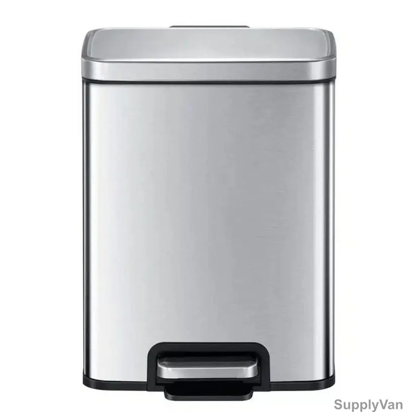 Eko Pedal Trash Bin, SS94-12, Madison, Stainless Steel, 12 Ltrs, Silver