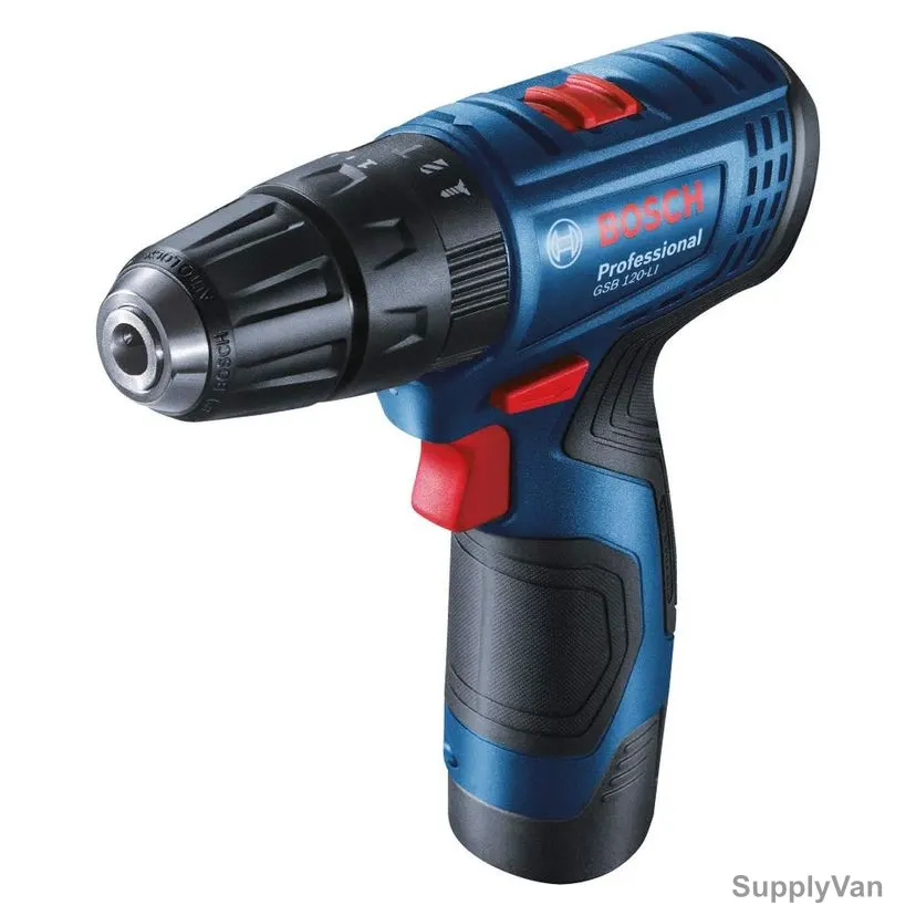 Bosch Professional Cordless Combi Drill With 15 Pcs Drill Bit Set, GSB-120-Li, 12V