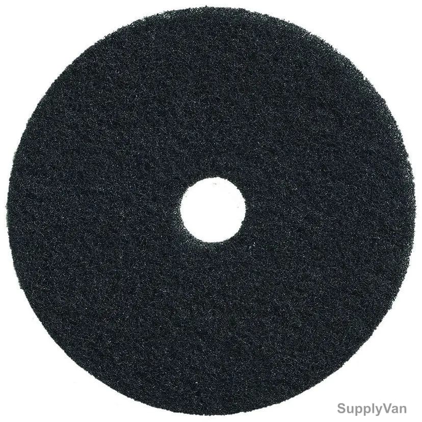 Norton Super Strip AO Medium Grit Floor Pad, 66261054226, 16 Inch, Black, 5 Pcs/Pack