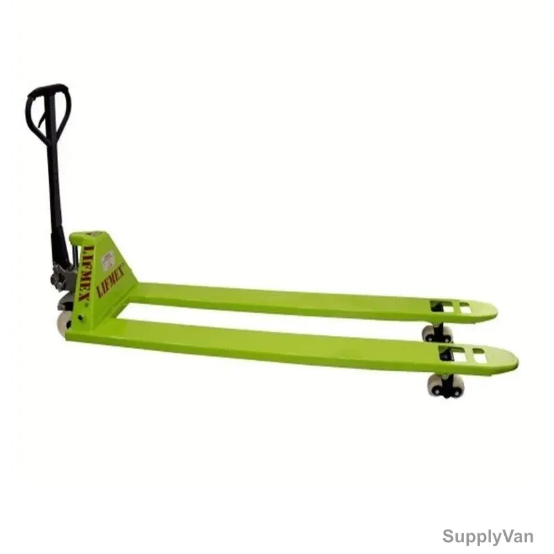 Lifmex Long Fork Pallet Truck, LPTL3020, 540MM Fork Width x 2000MM Fork Length, 3000 Kg Weight Capacity