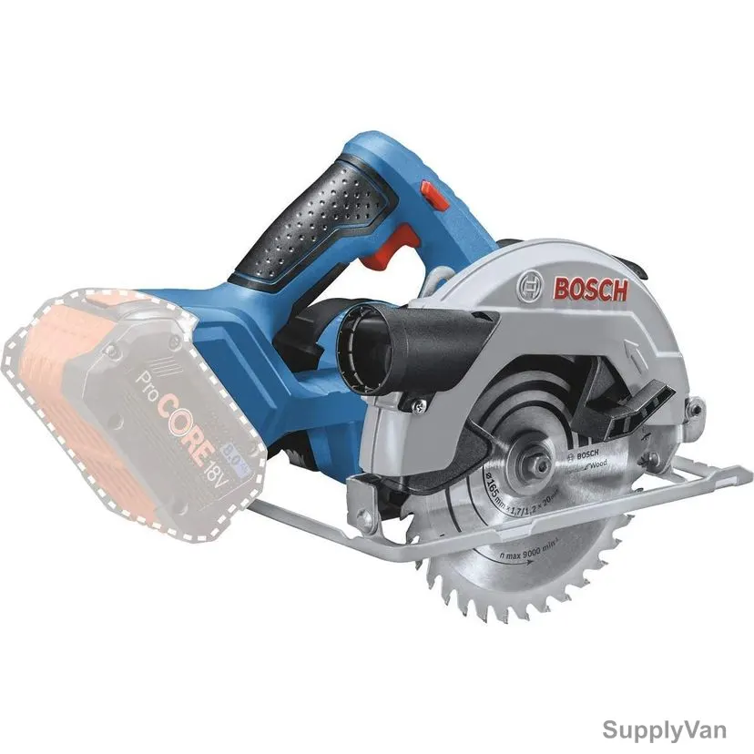 Bosch Professional Cordless Circular Saw, GKS-18V-57, 18V, 165MM Disc Dia x 20MM Bore Dia