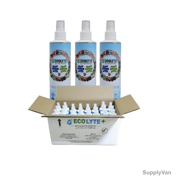 Ecolyte Plus 100% Natural Meat and Seafood Disinfectant, 250ML, 32 Pcs/Carton