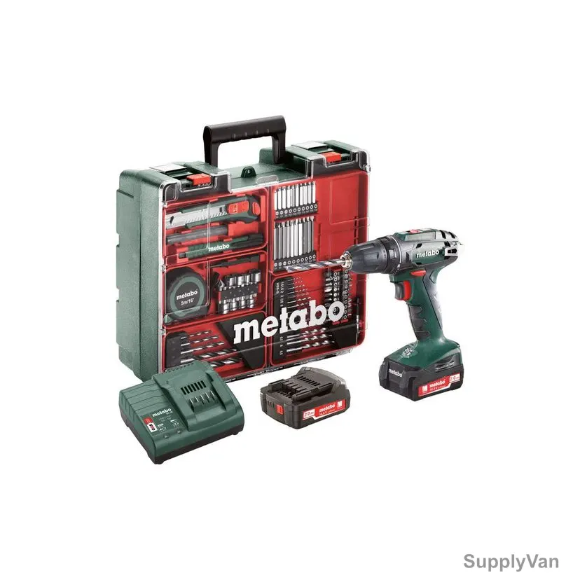 Metabo Cordless Screwdriver With Accessory, BS-14-4, 602206880, 10MM, 14.4V