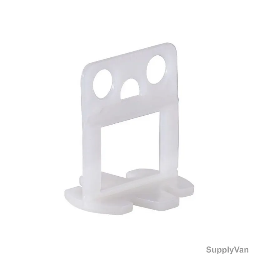 Orbofix Tile Leveling System Clip, TPLS100, Plastic, 1MM Dia, White, 100 Pcs/Pack