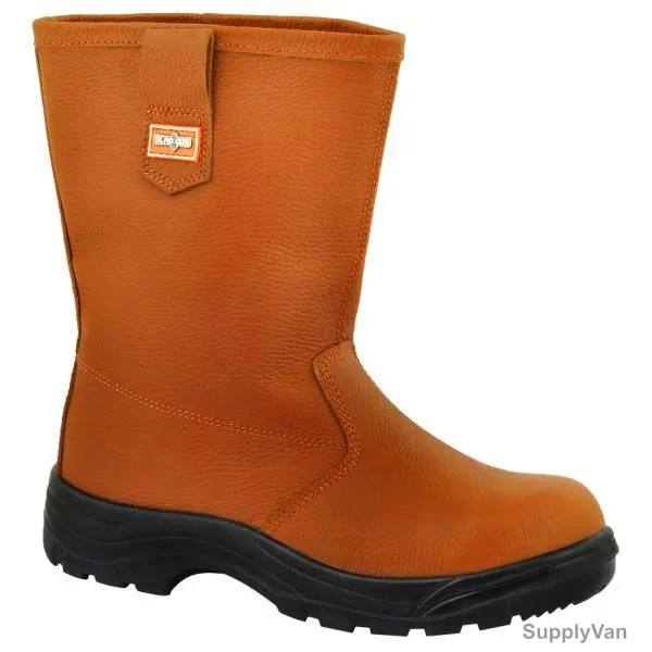 Gladiolus Welding Rigger Boots, G102030204, Strong, Leather, Size41, Tan