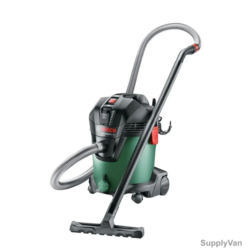 Bosch Wet and Dry Vacuum Cleaner, AdvancedVac 20, 1200W, 70 Ltrs/Sec Airflow, 20 Ltrs Tank capcity
