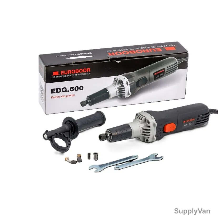 Euroboor Electric Die Grinder With Rotary Burr Set, EDG.600, 600W, 220-240V, 27000 RPM
