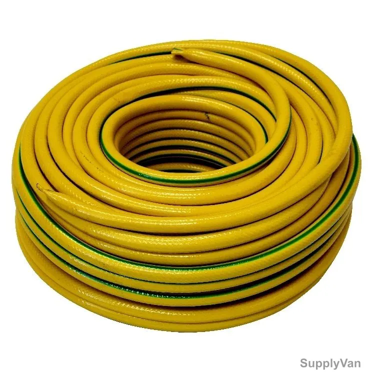 Taccto Garden Hose, Fiber, 1/2 Inch Inner Dia x 50 Mtrs Hose Length, Yellow