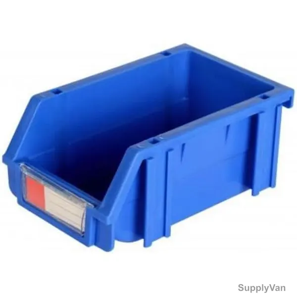 Excellent Plastic Storage Bin, EP001, Polypropylene, S, 7.5CM Height x 10CM Width x 16CM Length, Blue