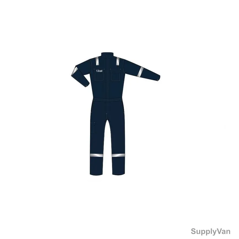 TarArc Arc Flash Featherlite Magnifico Coverall, BLOKARC-12CV-52NV, 52, Navy Blue