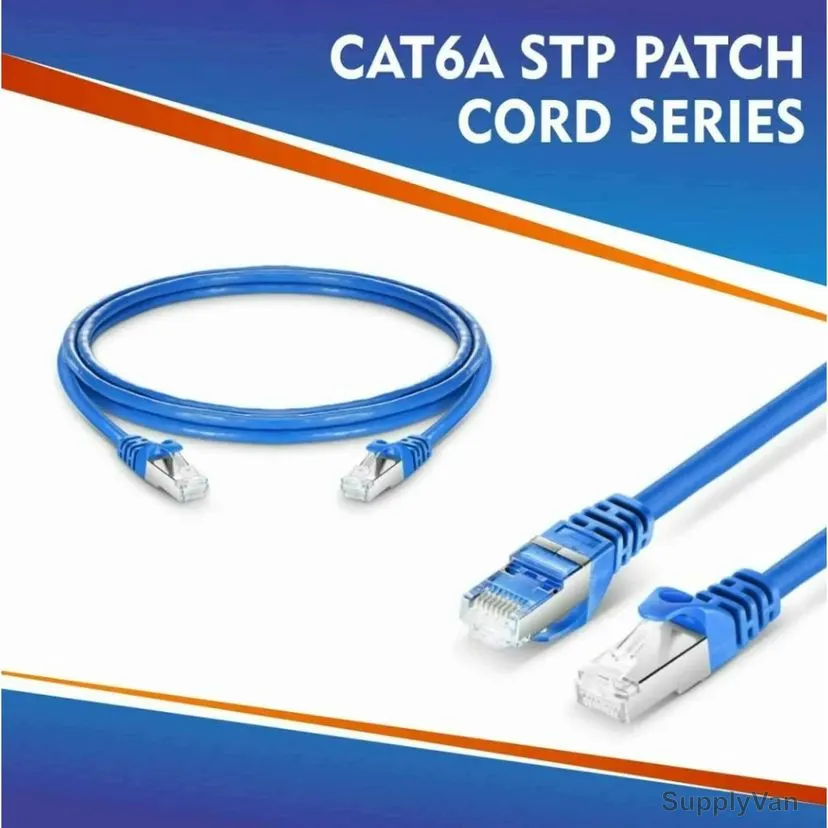 Fahad CAT6A STP Patch Cord, 6A3SBB10, 10 Mtrs Length, Blue