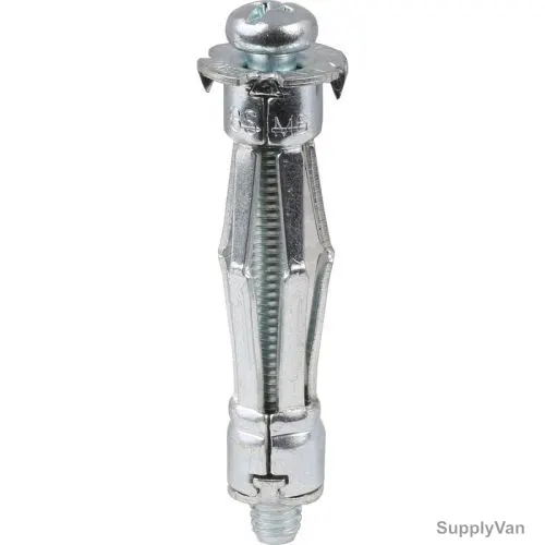 Alam-Tech Hollow Wall Anchor, AHWAZP8X65, Zinc Plated, 65 x 8MM, 90 Pcs/Pack