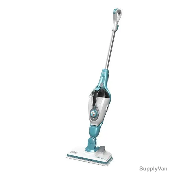 Black and Decker 15 in 1 Steam Cleaner W/ SteaMitt, FSMH13151SM-B5, 1600W, 500ML, White and Blue