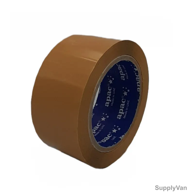 Water Based BOPP Tape, 45 Micron Thk, 48MM Width x 50 Yards Length, Brown, 36 Pcs/Carton