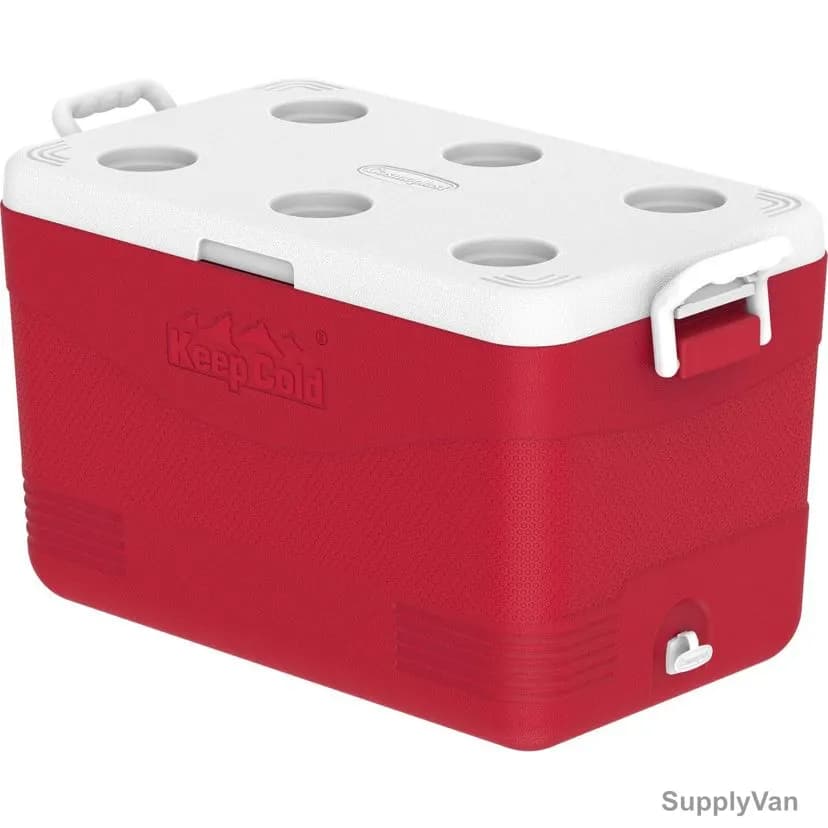 Cosmoplast Keep Cold Picnic Icebox, MFIBXX152, Plastic, 60 Ltrs Capacity, Red