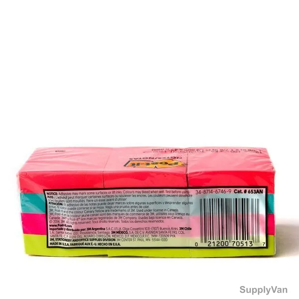 Post-It Sticky Note, 653AN, 100 Sheets, 38MM Width x 51MM Length, 12 Pcs/Pack